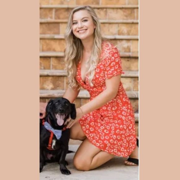 💙HP💙 Lulus Garden Explorer Red Floral Print Mini Dress XS - Picture 7 of 13